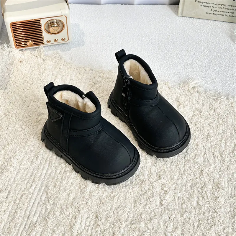 Black Wool-Insulated Toddler Boots for Winter — feature 21