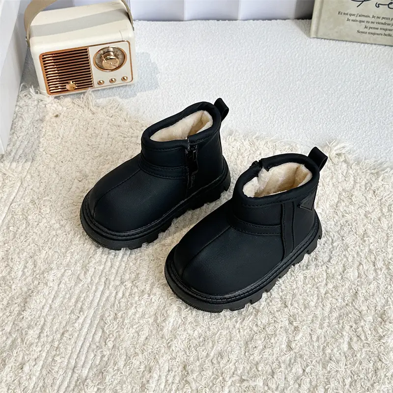 Black Wool-Insulated Toddler Boots for Winter — feature 22