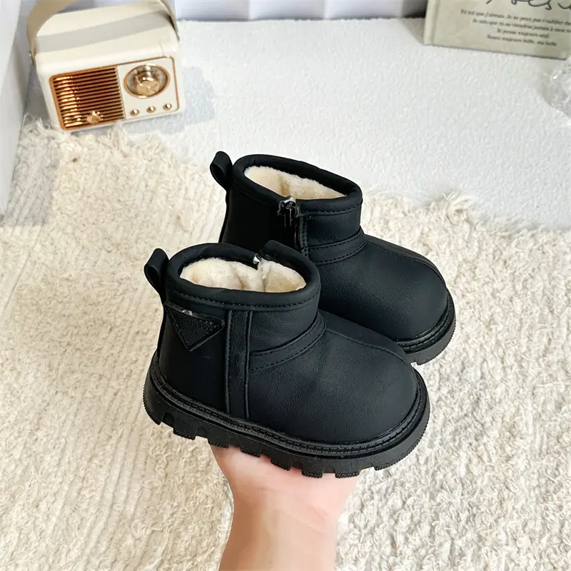Black Wool-Insulated Toddler Boots for Winter — feature 25