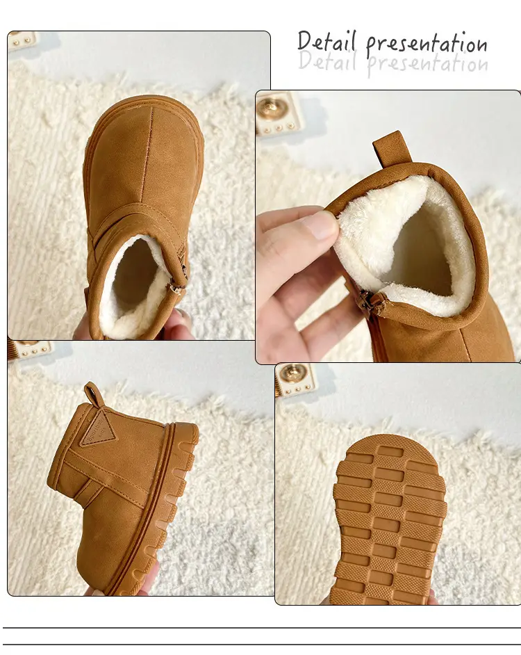 Black Wool-Insulated Toddler Boots for Winter — feature 5