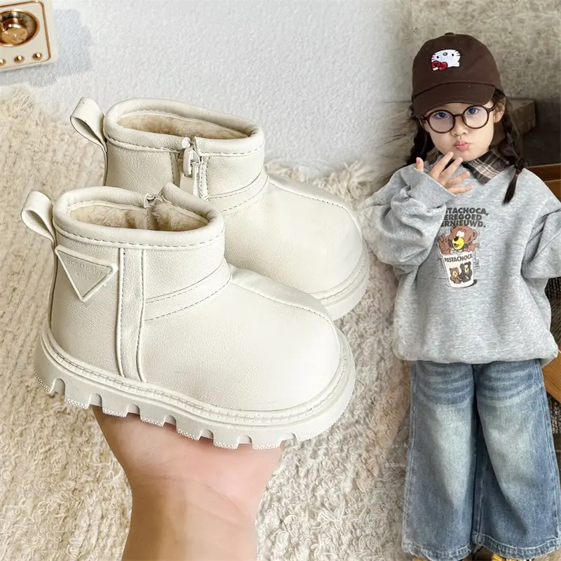 Black Wool-Insulated Toddler Boots for Winter — feature 7