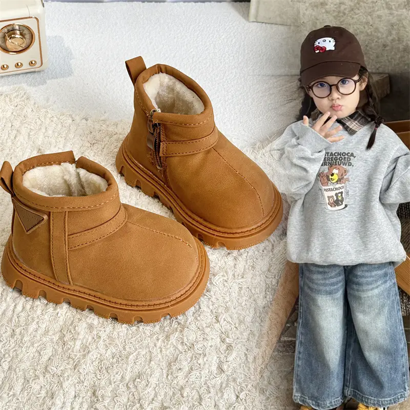 Black Wool-Insulated Toddler Boots for Winter — feature 8