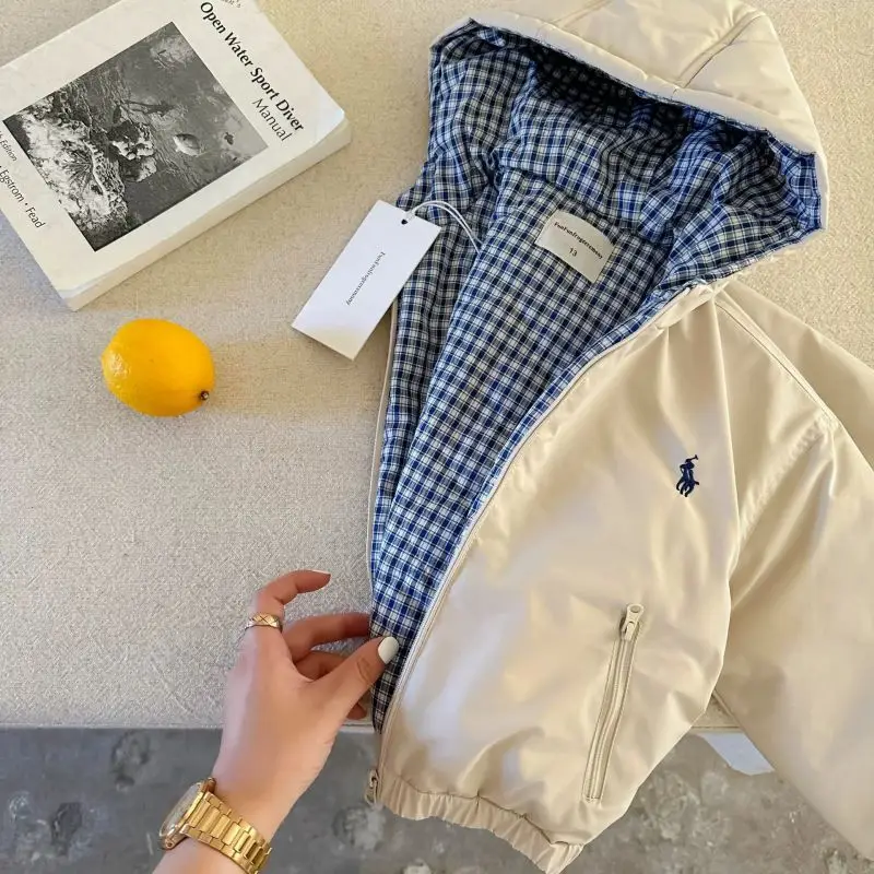 Children's Hooded Jacket for Boys, Quilted Winter New Style, Solid Color Coat, Warm Baby Cotton Clothing, Stylish for Girls — feature 4