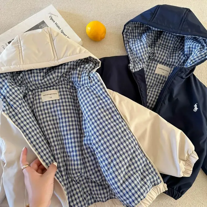 Children's Hooded Jacket for Boys, Quilted Winter New Style, Solid Color Coat, Warm Baby Cotton Clothing, Stylish for Girls — feature 7