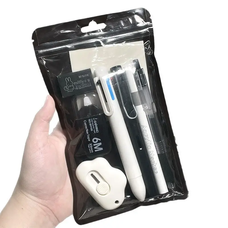 Stationery Set Creative Cute High-Looking Ins Style Student Class Reward Stationery 9-Piece Set Wholesale Souvenir