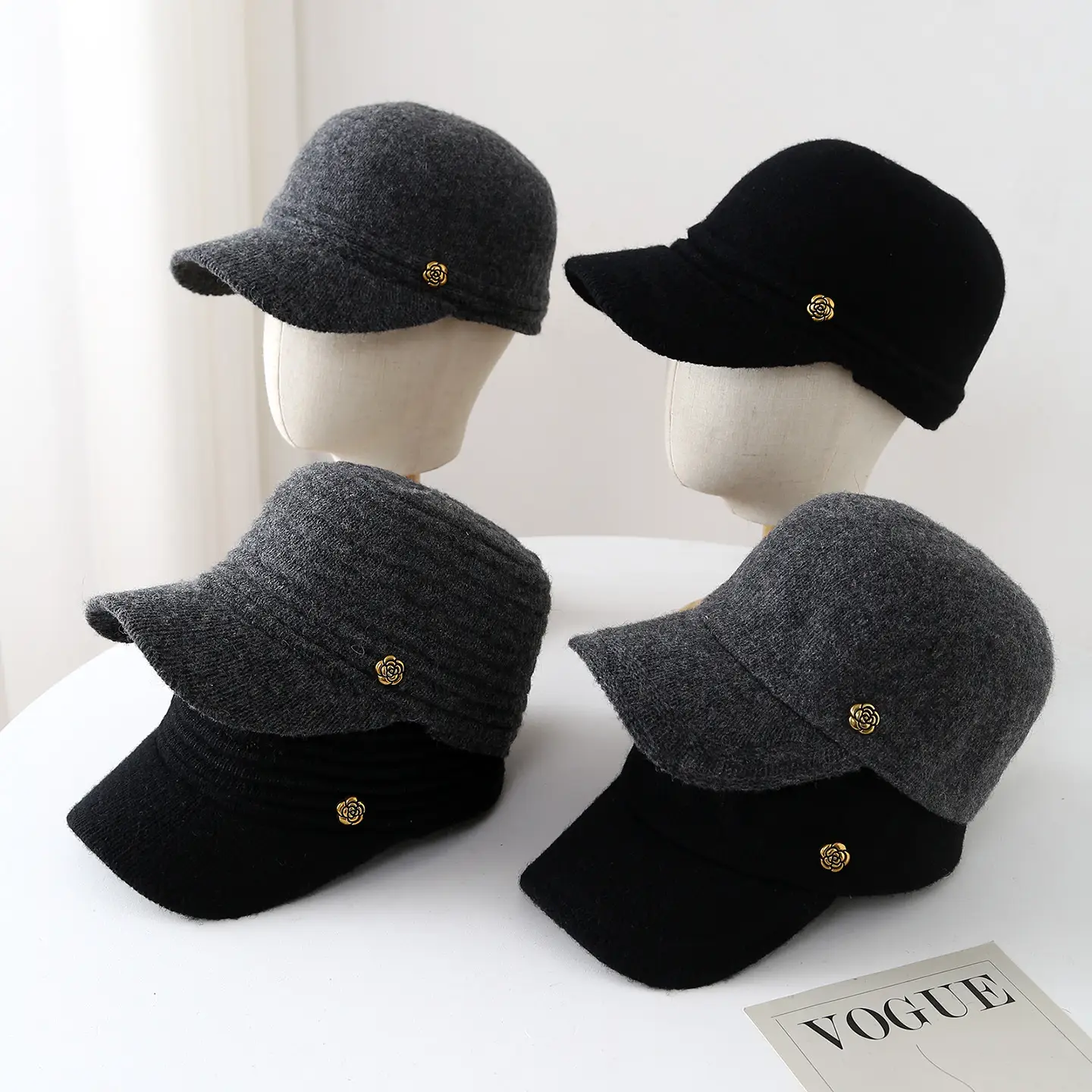 2025 Duckbill Cap Women Warm Knit Baseball Cap — feature 1