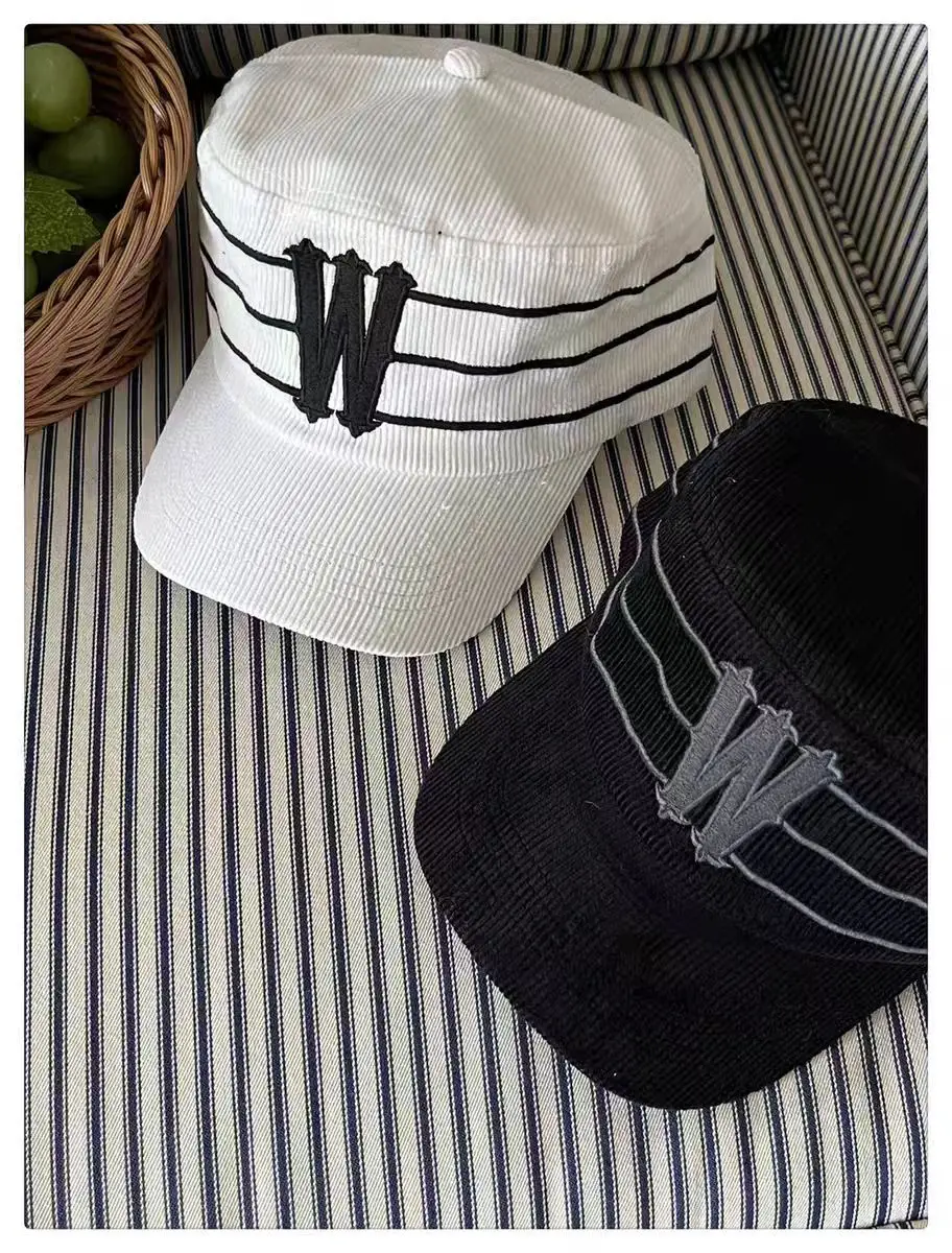 Black Korean Letter Embroidered Cap for Women — feature 11