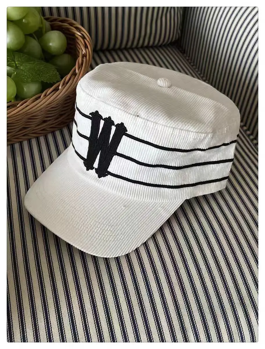 Black Korean Letter Embroidered Cap for Women — feature 12