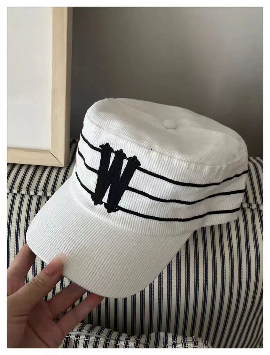Black Korean Letter Embroidered Cap for Women — feature 13