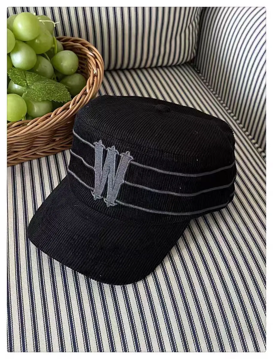 Black Korean Letter Embroidered Cap for Women — feature 14