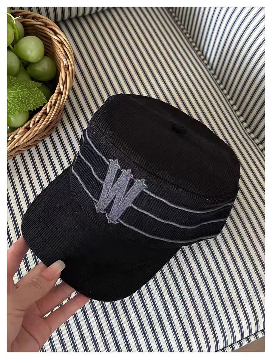 Black Korean Letter Embroidered Cap for Women — feature 15