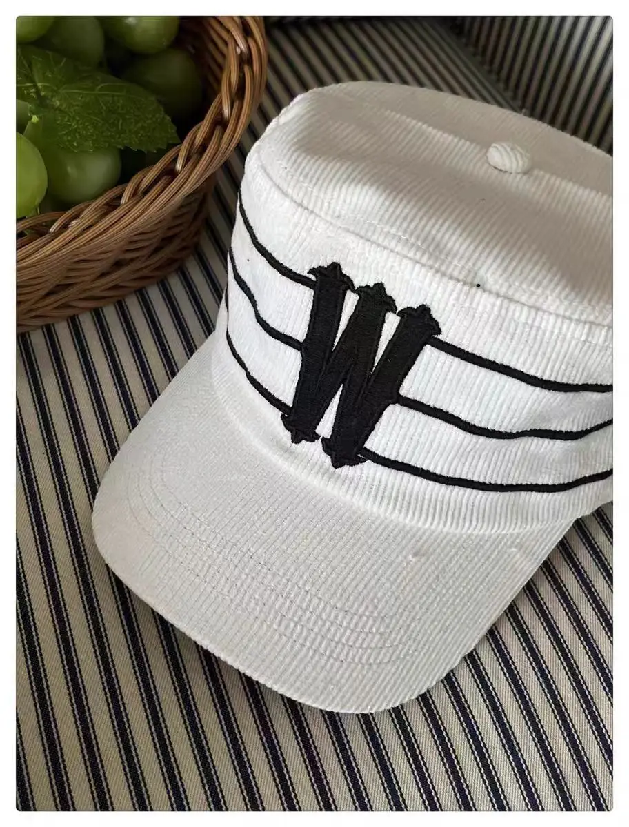 Black Korean Letter Embroidered Cap for Women — feature 16