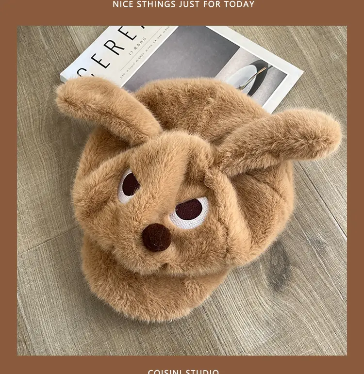 Angry Puppy Stuffed Ears Warm Fur Dog Toy — feature 11