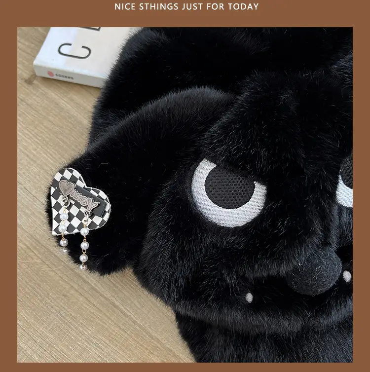 Angry Puppy Stuffed Ears Warm Fur Dog Toy — feature 14
