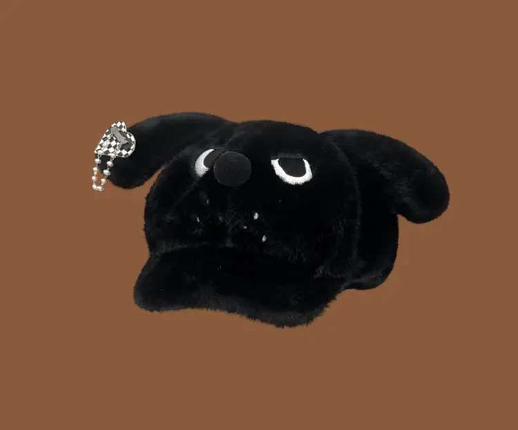 Angry Puppy Stuffed Ears Warm Fur Dog Toy — feature 4