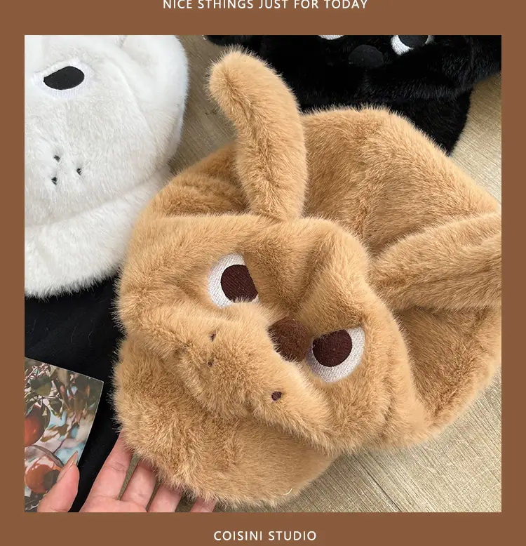 Angry Puppy Stuffed Ears Warm Fur Dog Toy — feature 6