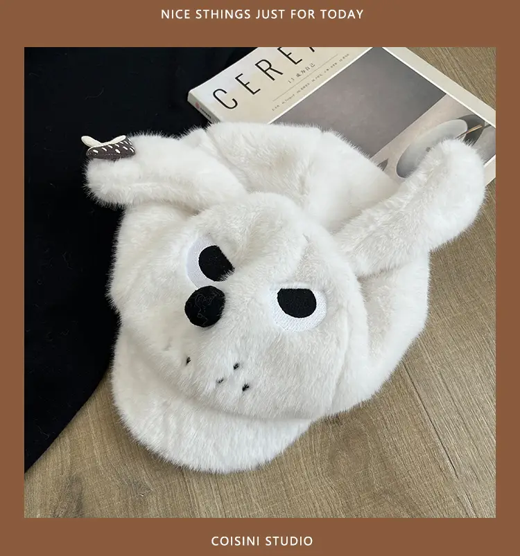 Angry Puppy Stuffed Ears Warm Fur Dog Toy — feature 8