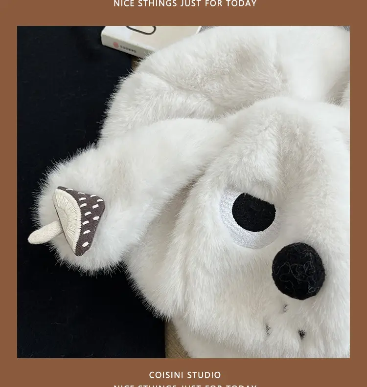 Angry Puppy Stuffed Ears Warm Fur Dog Toy — feature 9