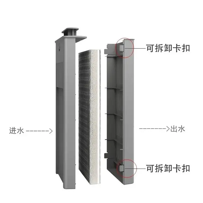 Compatible with Mijia Smart Fish Tank Filter Materials, Physical and Biochemical Heating Chamber, Filter Module, Filter Cotton, Upgrade and Modification Accessories