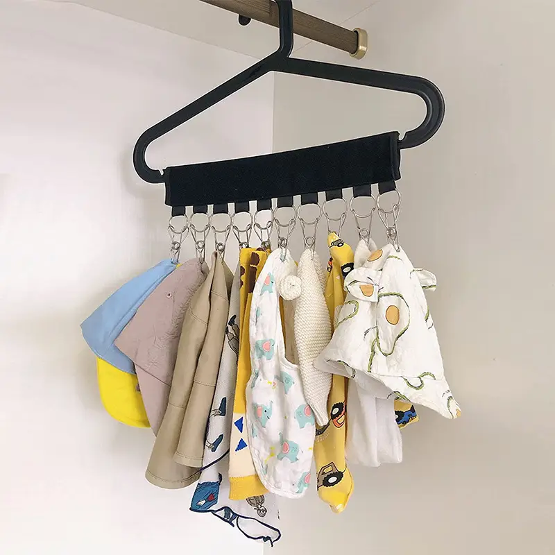 Fashion Hat Storage Multifunctional Baseball Cap Hook Clip Cabinet Punch-Free Hanger Rod — feature 6