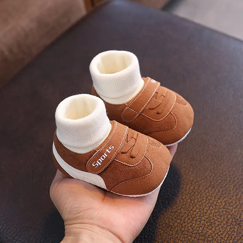 Fleece-Lined Warm Baby Shoes for 0-1 Year Old