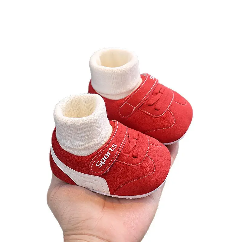 Fleece-Lined Warm Baby Shoes for 0-1 Year Old