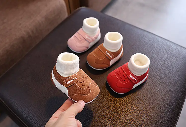 Fleece-Lined Warm Baby Shoes for 0-1 Year Old — feature 2
