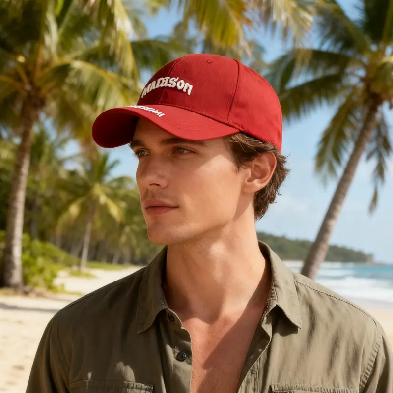 Women Maroon Letter Embroidered Baseball Cap - Image 11