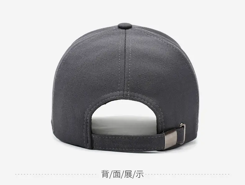 Men's Grey Velvet Baseball Cap with Logo — feature 11