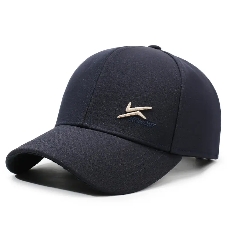 Men's Grey Velvet Baseball Cap with Logo - Image 3