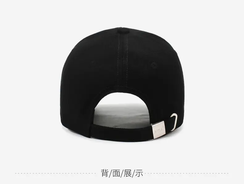 Korean Style Red Baseball Cap with Lettering — feature 11