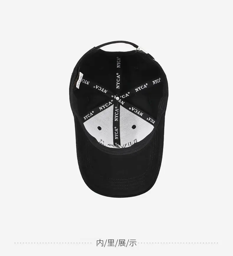 Korean Style Red Baseball Cap with Lettering — feature 13