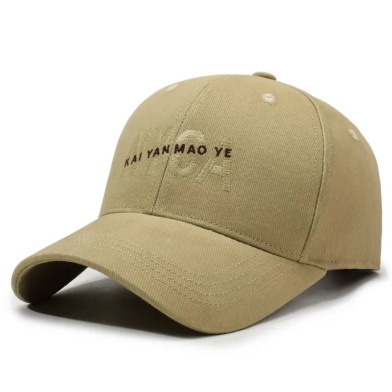 Korean Style Red Baseball Cap with Lettering - Image 6