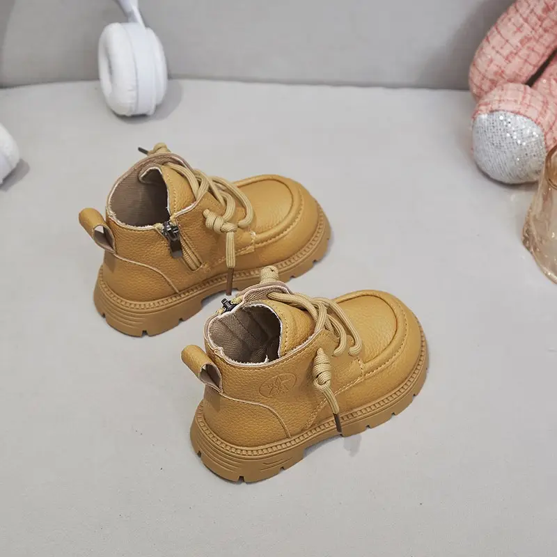 Baby Boots Autumn Winter Kids Soft Sole Leather