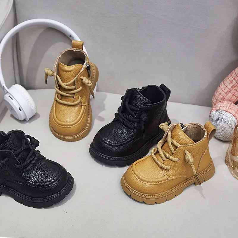 Baby Boots Autumn Winter Kids Soft Sole Leather — feature 1