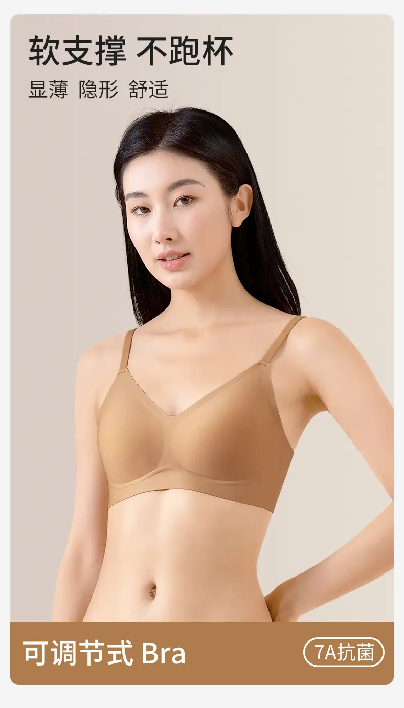 White T-Shirt Bra for Women, Push-Up, Soft Support, Breathable, Anti-Sagging, Minimizes Large Bust, Full Cup, Soft and Comfortable — feature 2