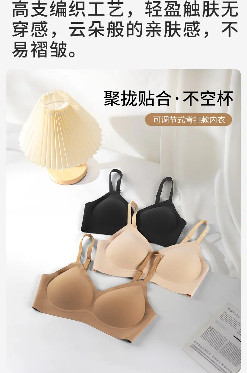 White T-Shirt Bra for Women, Push-Up, Soft Support, Breathable, Anti-Sagging, Minimizes Large Bust, Full Cup, Soft and Comfortable — feature 8