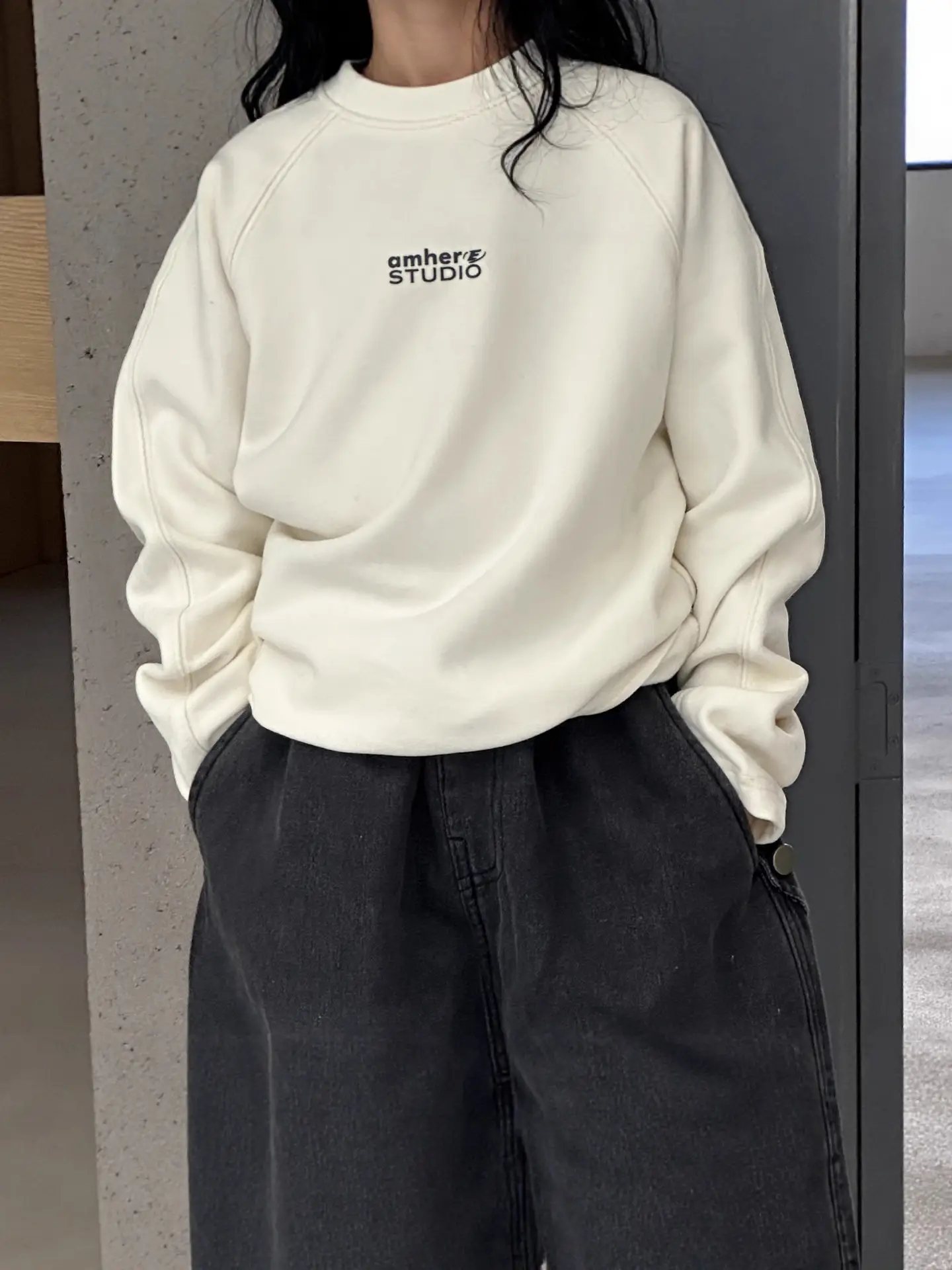 Boy's Velvet Long Sleeve T-Shirt Cream 2025 - Image 5