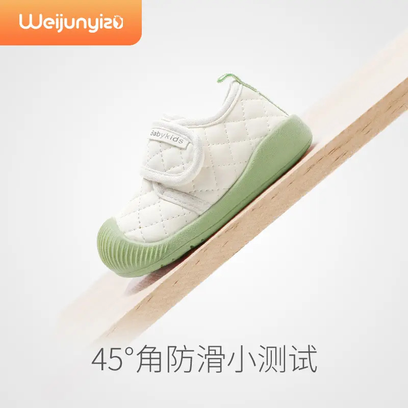 Baby Girl's Green Velvet Slip-On Shoes Spring 2025