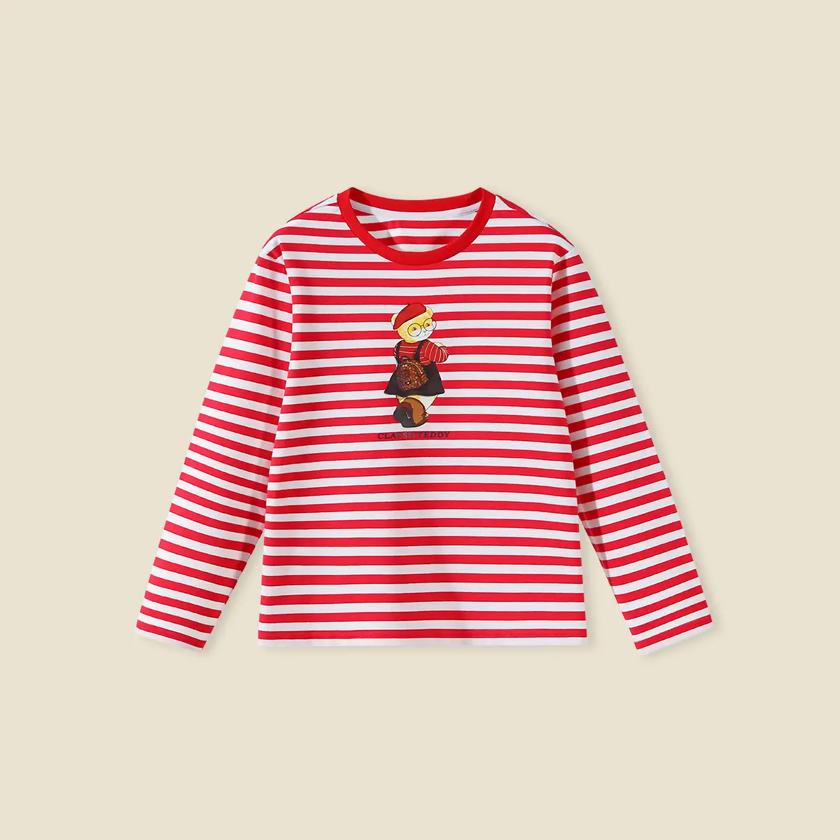 Older Boys Teddy Shirt Striped Cotton Autumn Wear - Image 2