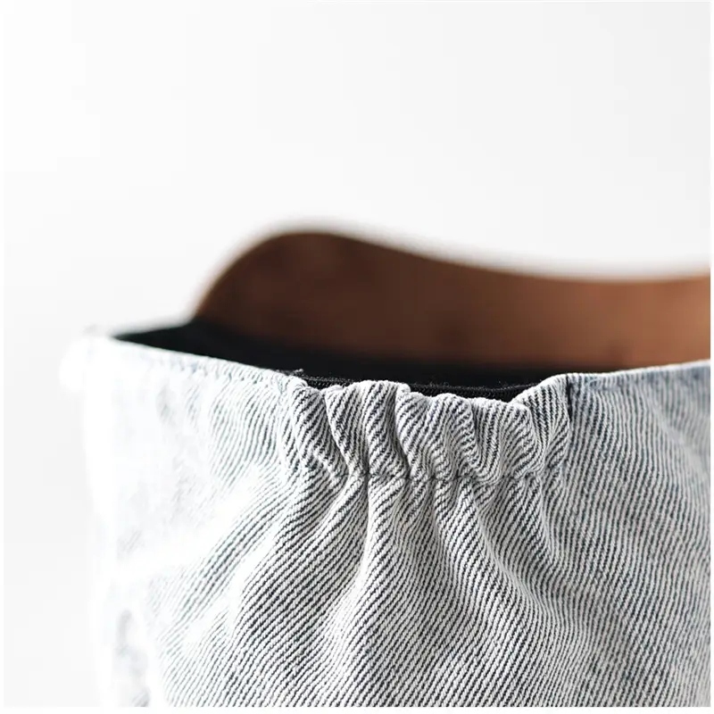 Women British Retro Denim Sunshade Cap with Suede Trim - Image 5