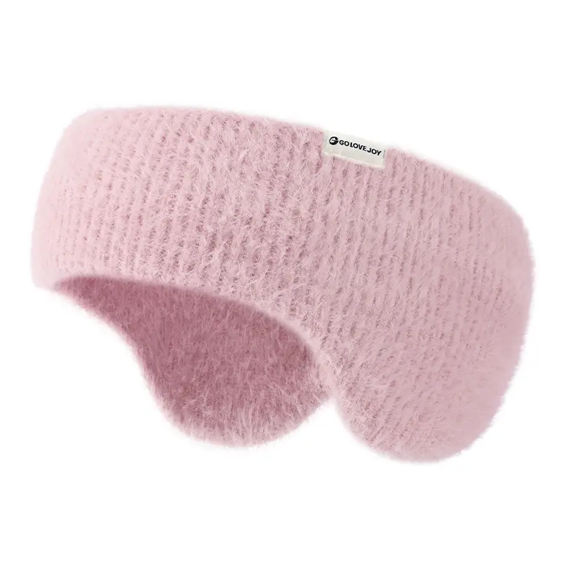 Golejie Warm Wool Earmuffs for Women, Anti-Freeze Ear Protection, Cycling, Windproof and Cold-Proof, Cute Plush Ear Warmer Headband Earmuffs