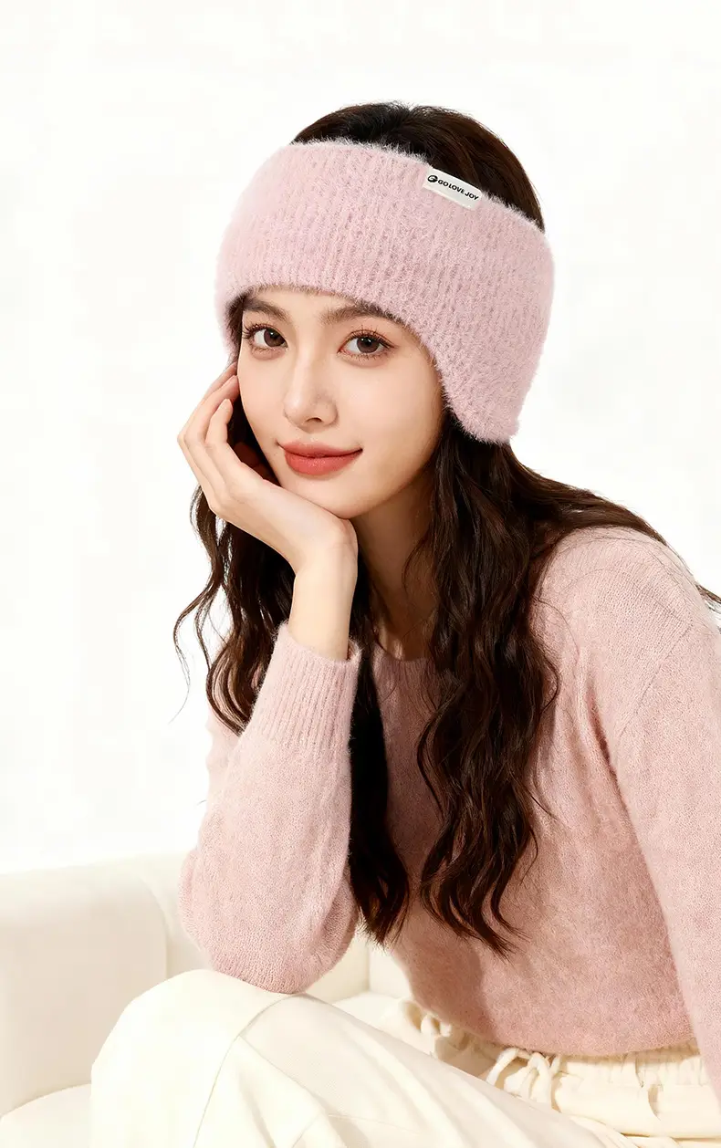 Golejie Warm Wool Earmuffs for Women, Anti-Freeze Ear Protection, Cycling, Windproof and Cold-Proof, Cute Plush Ear Warmer Headband Earmuffs — feature 11