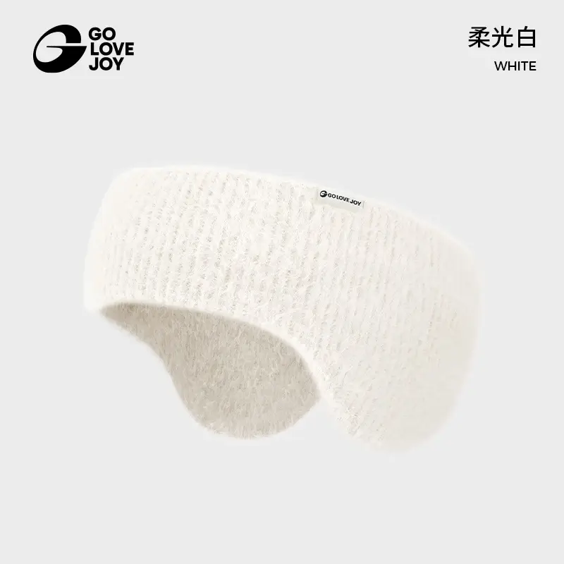 Golejie Warm Wool Earmuffs for Women, Anti-Freeze Ear Protection, Cycling, Windproof and Cold-Proof, Cute Plush Ear Warmer Headband Earmuffs