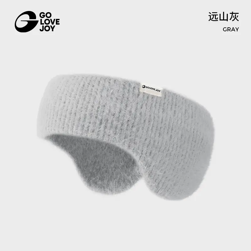Golejie Warm Wool Earmuffs for Women, Anti-Freeze Ear Protection, Cycling, Windproof and Cold-Proof, Cute Plush Ear Warmer Headband Earmuffs
