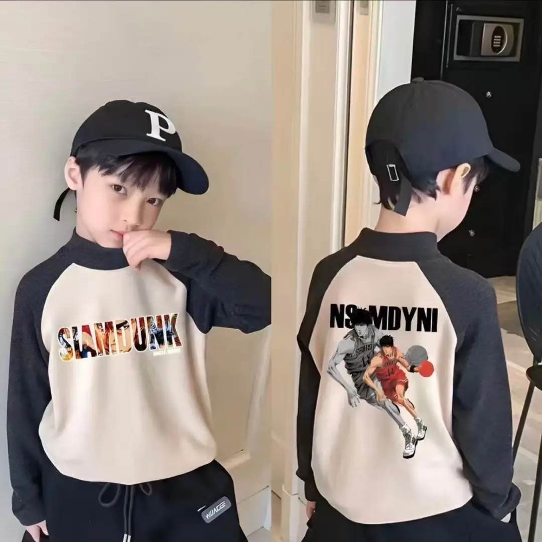 Boys Thermal Base Layer Shirt Cartoon T-Shirt Autumn Winter New Style - Image 2