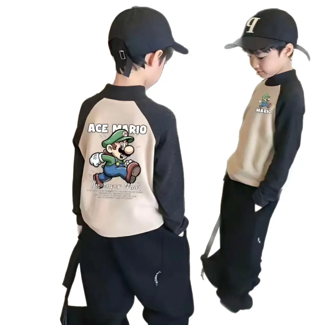 Boys Thermal Base Layer Shirt Cartoon T-Shirt Autumn Winter New Style - Image 6