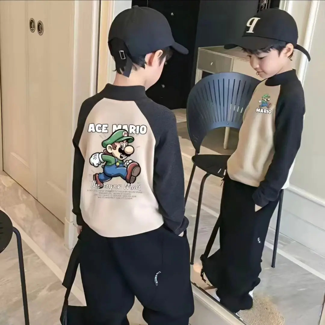 Boys Thermal Base Layer Shirt Cartoon T-Shirt Autumn Winter New Style - Image 5