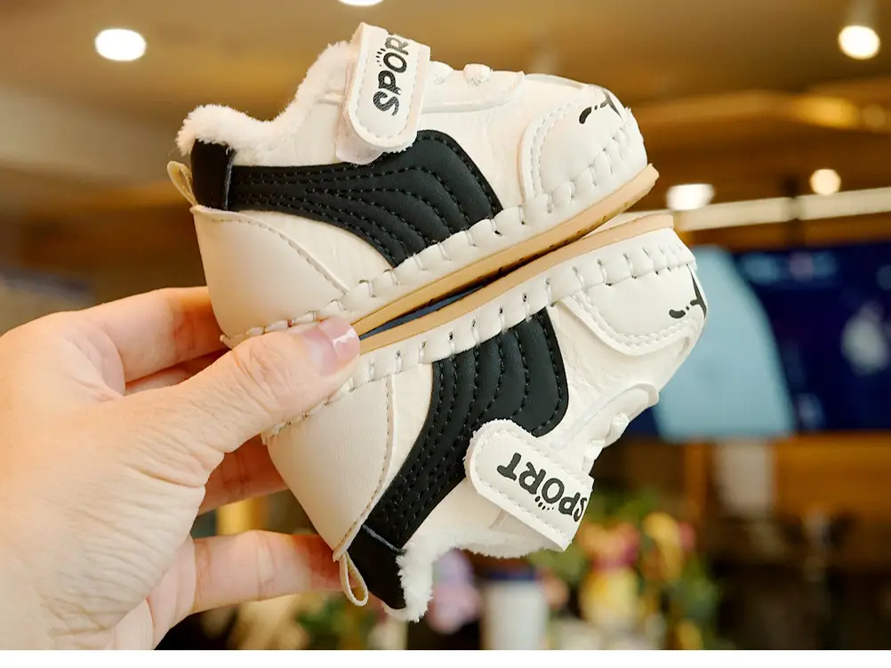 Baby Shoes White Fleece Lined Winter Toddler 0-1Y — feature 6