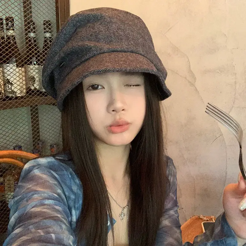Women Face Slimming High-End Suit Hat for Winter Autumn - Image 4